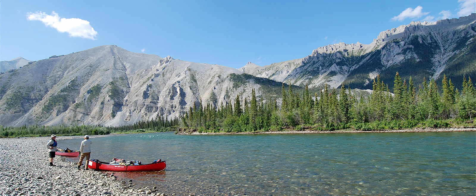 canoe water adventure landscape